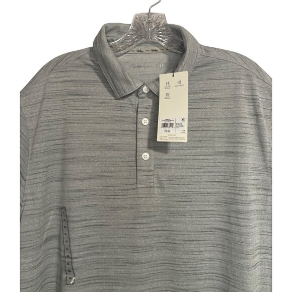 Walter Hagen Perfect 11 Clubhouse Triation Pique Golf Polo Shirt Mens XL Gray - Picture 2 of 10
